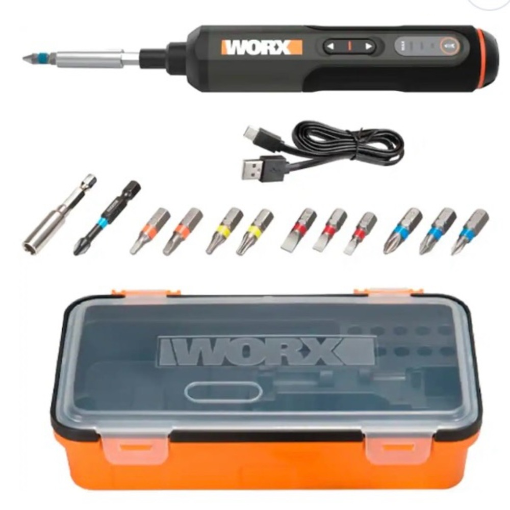 WORX Electric Screwdriver Set with Bits NEW